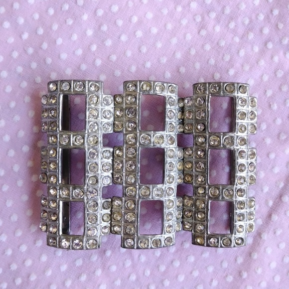 VTG 1930s Rhinestone Sash Belt Buckle main image 5